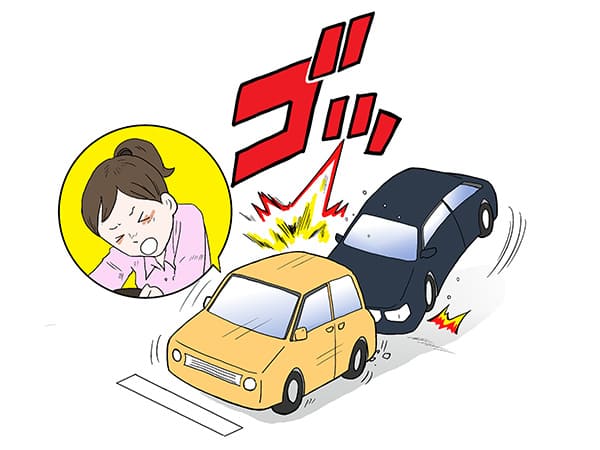 追突事故のイラスト